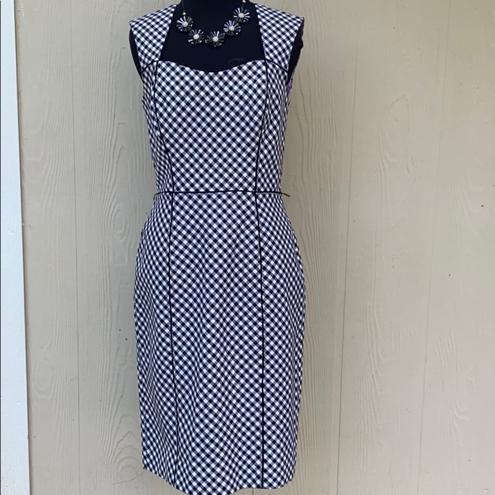 COPY - White House Black Market  slip / gingham dress